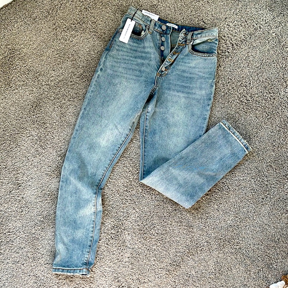 NWT WeWoreWhat “The Danielle” high rise vintage straight jeans. Size 24